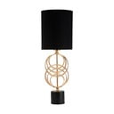 Lampa stołowa w czarno-złotym kolorze z tekstylnym kloszem (wys. 58,5 cm) Circly – Mauro Ferretti