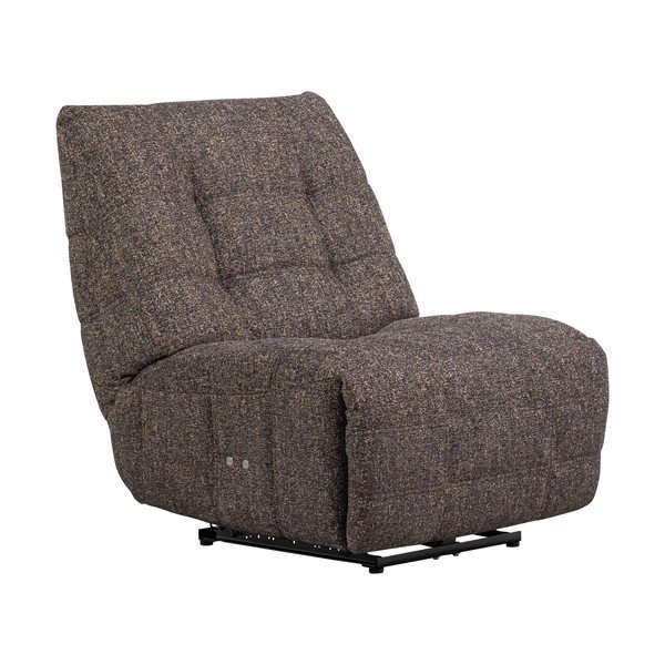 Antracytowy częściowo rozkładany fotel wypoczynkowy Hein – WOOOD