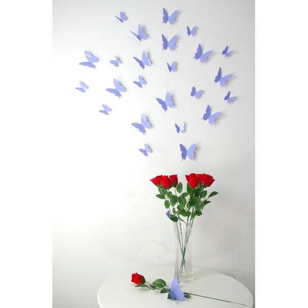 Zestaw 12 naklejek 3D Ambiance Butterflies-image-4