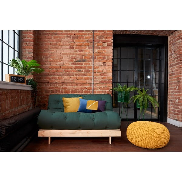 Żółty puf dziergany LABEL51 Knitted, XL-image-4