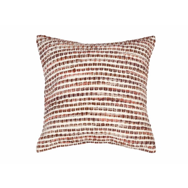Beżowa poduszka we wzory Tiseco Home Studio Cornrow, 45x45 cm