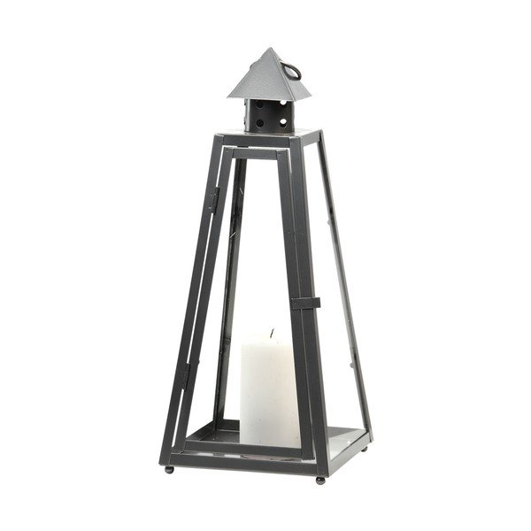 Metalowy lampion (wysokość 40 cm) Pyramid – Esschert Design-image-3