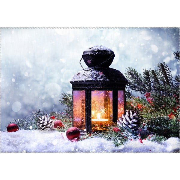 Dywan Vitaus Christmas Period Lantern With Snow, 50x80 cm