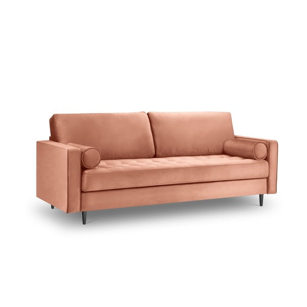 Różowa aksamitna sofa Milo Casa Santo, 219 cm-image-3