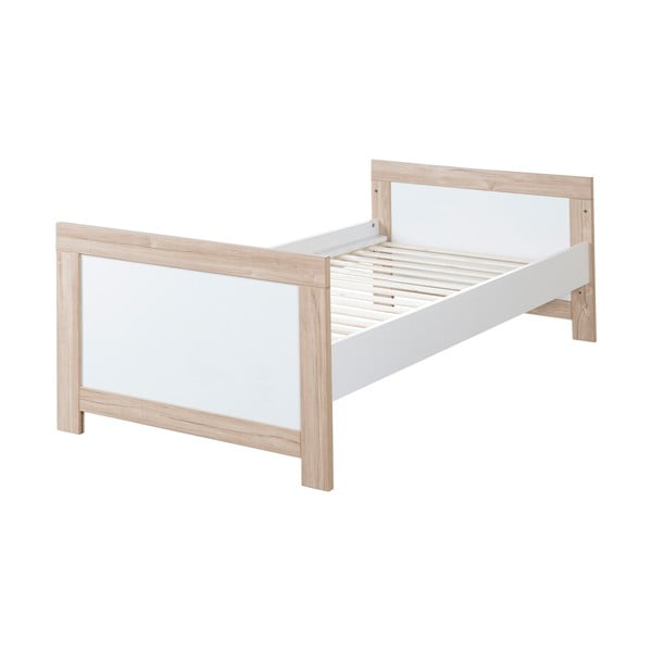 Biało-naturalne łóżeczko 70x140 cm Malo – Roba-image-4