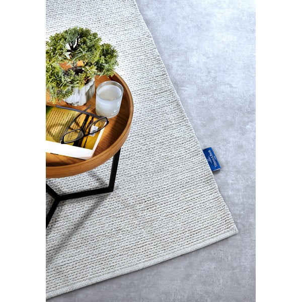 Biały wełniany chodnik tkany ręcznie 80x200 cm Francois – Villeroy&Boch-image-2