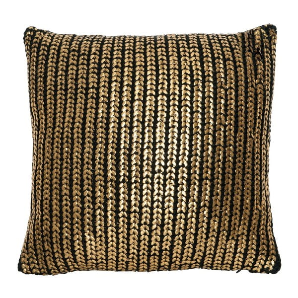 Poduszka Gold Knit, 45 x 45 cm