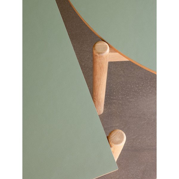 Okrągły stół z litego drewna dębowego ø 115 cm Oblique – Hübsch-image-2