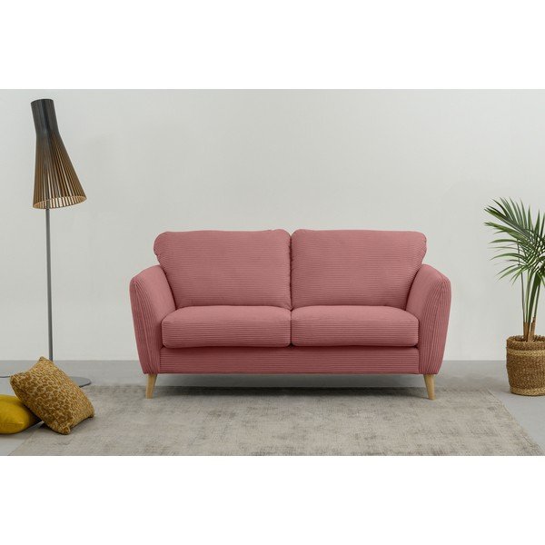 Różowa sztruksowa sofa 170 cm Paris – Scandic-image-1