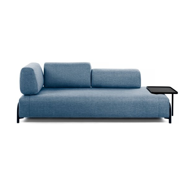 Niebieska sofa ze stolikiem Kave Home Compo-image-2