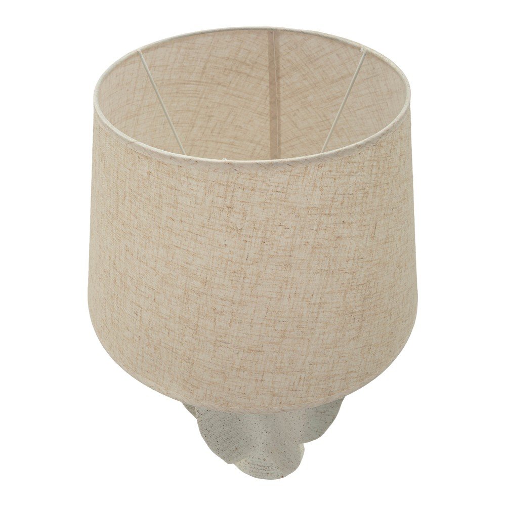 Kremowa lampa stołowa z tekstylnym kloszem (wysokość 63 cm) Ester – Mauro Ferretti (zdjęcie 4)