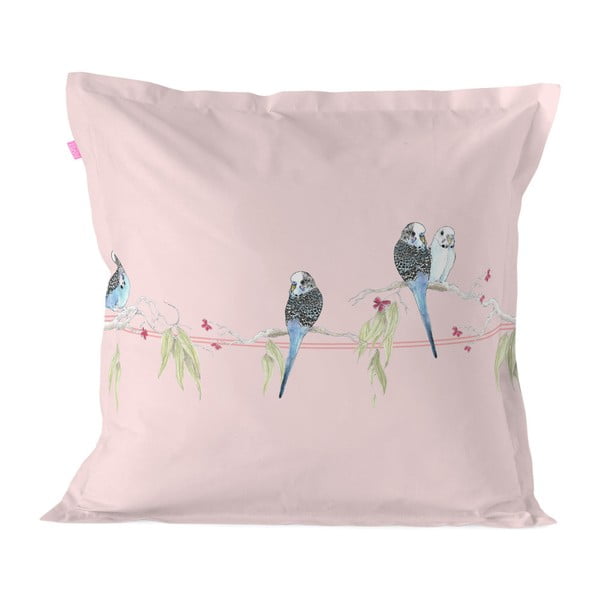 Bawełniana poszewka na poduszkę Happy Friday Pillow Cover Parakeet, 60 x 60 cm