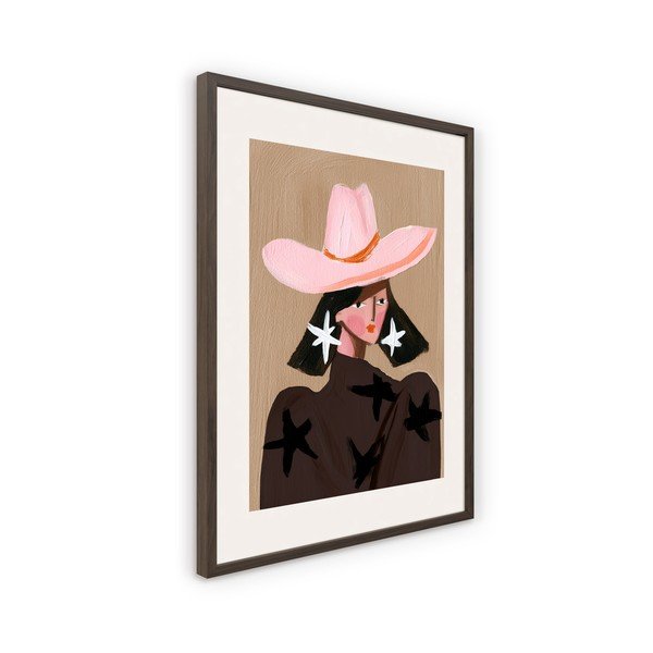 Obraz drukowany z ramą w zestawie 50x70 cm Cowgirl – Styler-image-4
