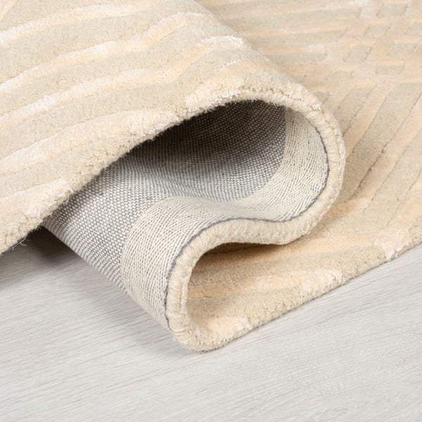 Beżowy dywan wełniany Flair Rugs Diamonds, 160x230 cm-image-1
