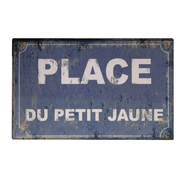 Tabliczka z blachy Antic Line Place Du Petit Jaune