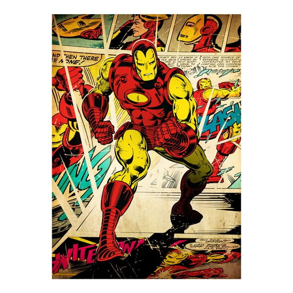 Plakat z blachy z blachy Marvel Silver Age - Iron Man