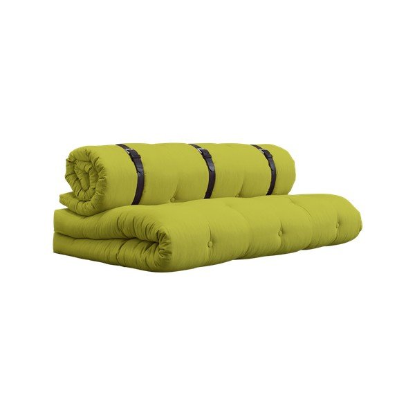 Sofa rozkładana ze skórzanym paskiem Karup Buckle Up Pistacie-image-2