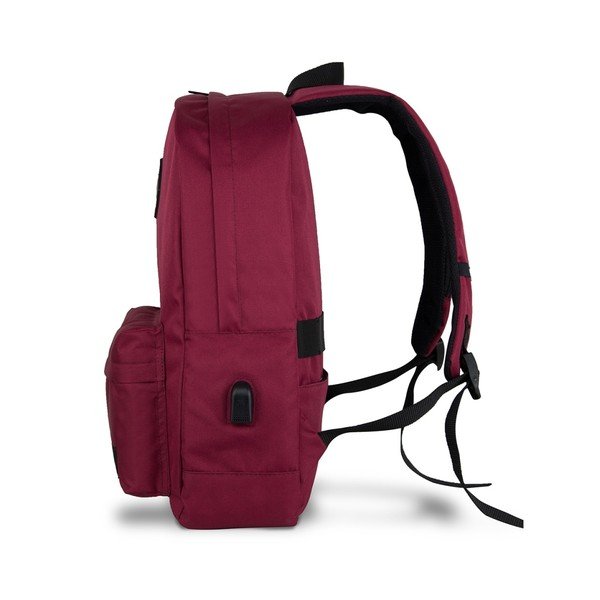Brugundowy plecak z portem USB My Valice SPECTA Smart Bag-image-2