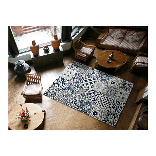 Niebieski dywan Universal Indigo Azul Mecho, 140x200 cm-image-1