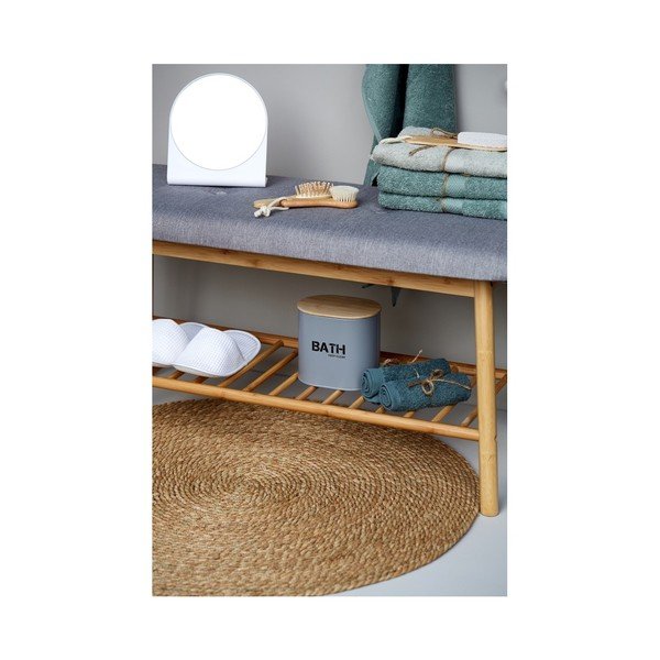 Szaro-brązowa bambusowa szafka na buty z siedziskiem Bahari – Wenko-image-4