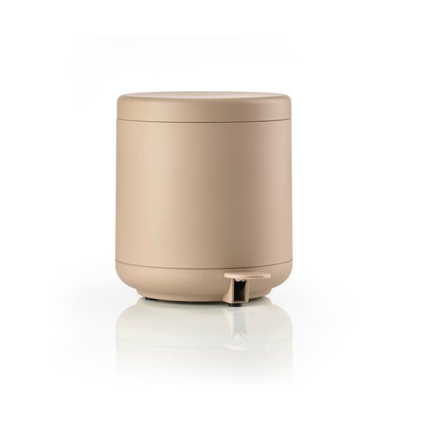 Beżowy kosz na śmieci z pedałem 4 l Ume – Zone-image-3