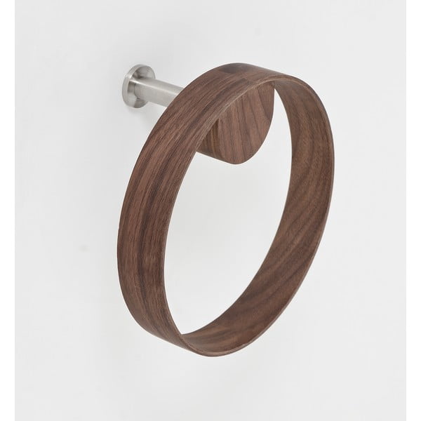 Uchwyt ścienny na ręcznik z drewna orzechowego Wireworks Yoku-image-4