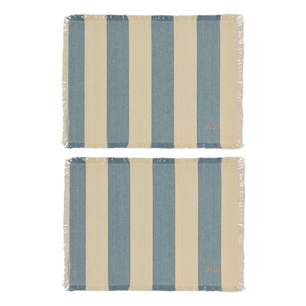 Maty stołowe zestaw 2 szt. z bawełny organicznej 36x48 cm Toppu – OYOY Living Design