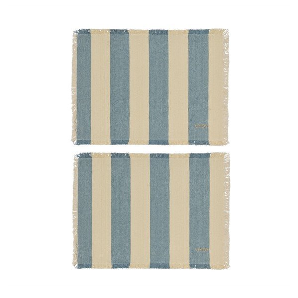 Maty stołowe zestaw 2 szt. z bawełny organicznej 36x48 cm Toppu – OYOY Living Design