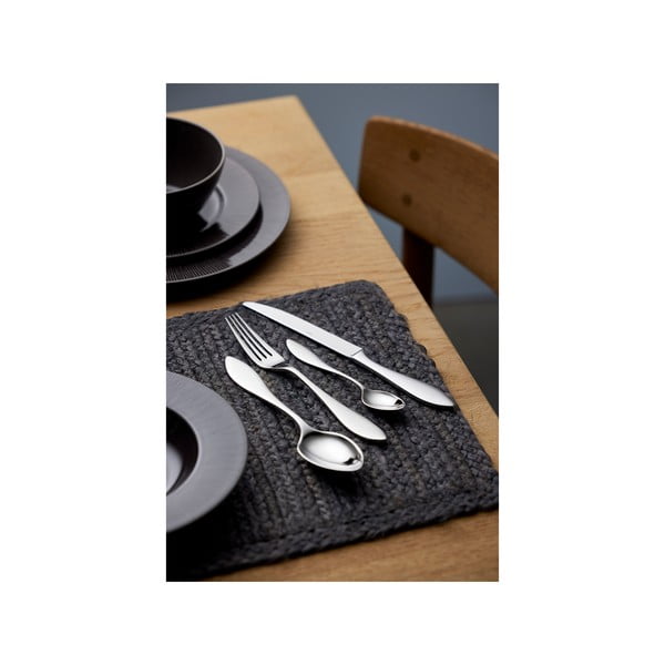 Sztućce ze stali nierdzewnej w kolorze srebra 16 szt. Indra – Gense-image-1