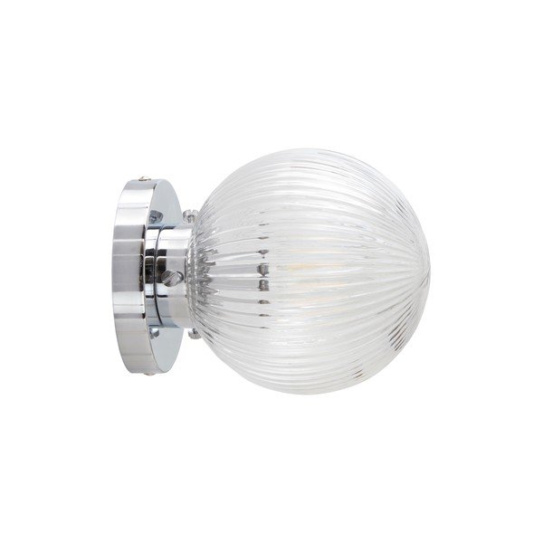 Szklana lampa sufitowa w kolorze srebra z połyskiem ø 15 cm Tink – Jotex-image-3