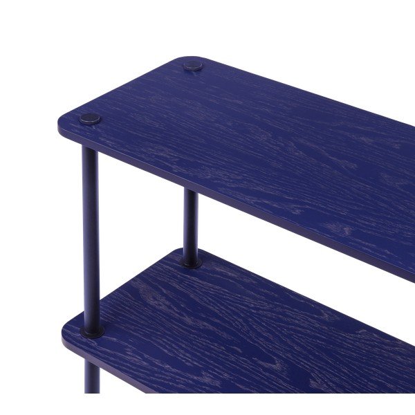 Niebieski regał w dekorze dębu 80x163x35 cm Teidi – noo.ma-image-3