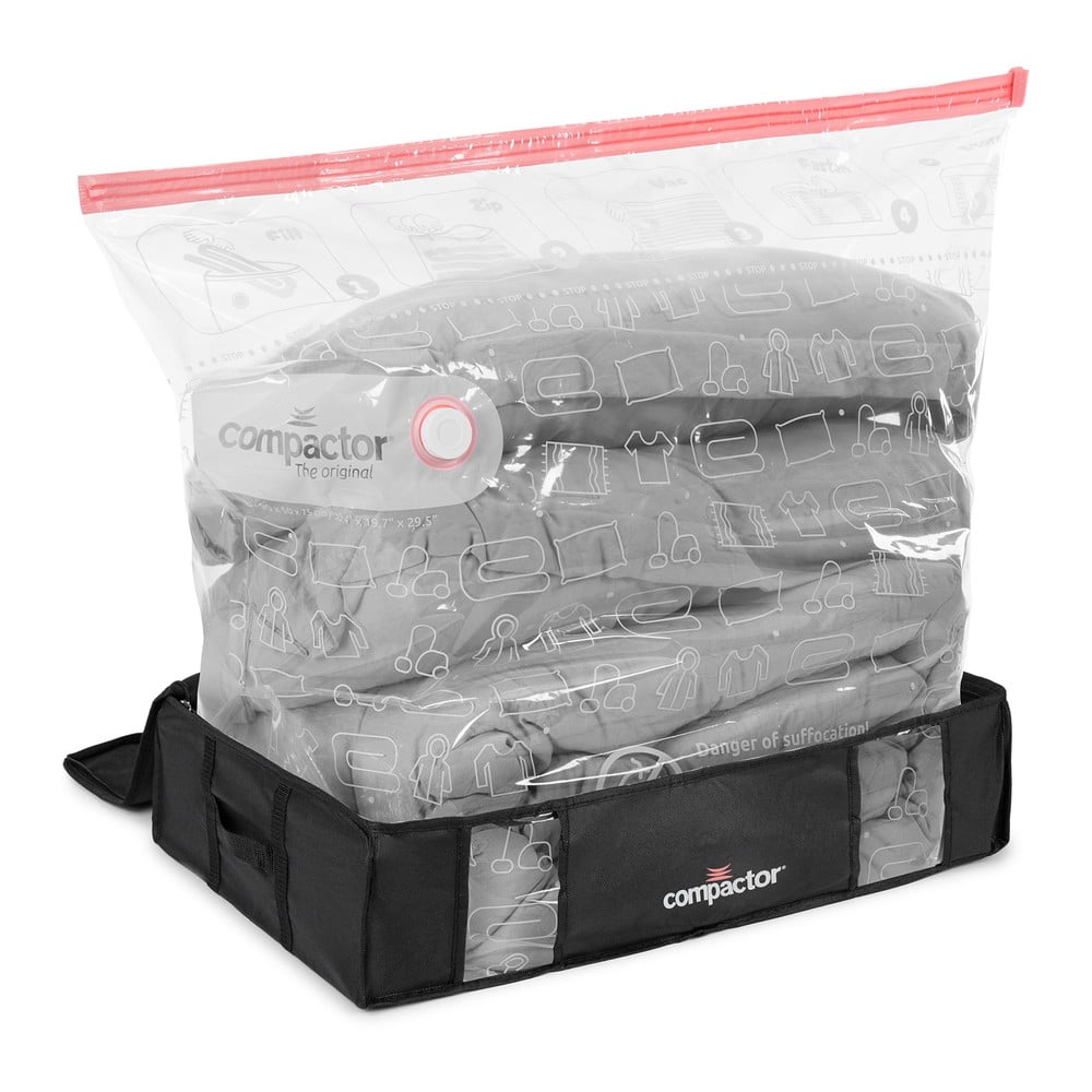 Czarny pojemnik na ubrania pod łóżko Compactor XXL Black Edition 3D, 145 l (zdjęcie 8)