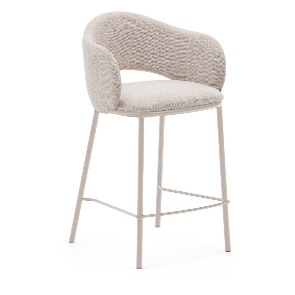 Kremowy hoker (wysokość siedziska 65 cm) Maina – Kave Home