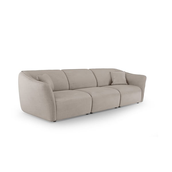 Beżowa sofa z materiału bouclé 292 cm Tokyo – Cosmopolitan Design-image-1