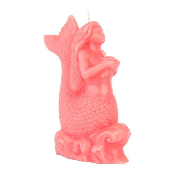 Różowa świeczka Fisura Vela Sirena Coral, czas palenia 30 h
