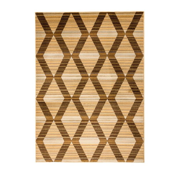 Brązowy wytrzymały dywan Floorita Inspiration Turo, 80x150 cm