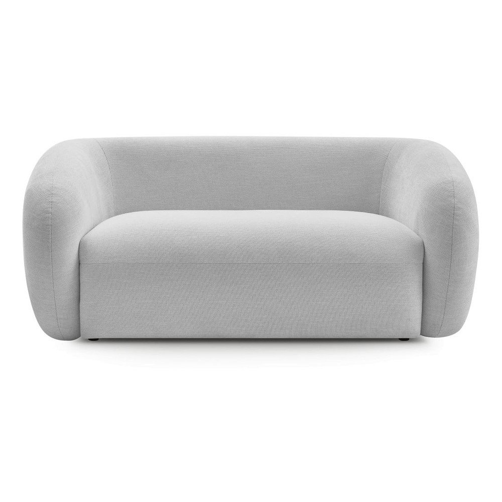 Jasnoszara sofa z tkaniny szenilowej 160 cm Celine – Bobochic Paris