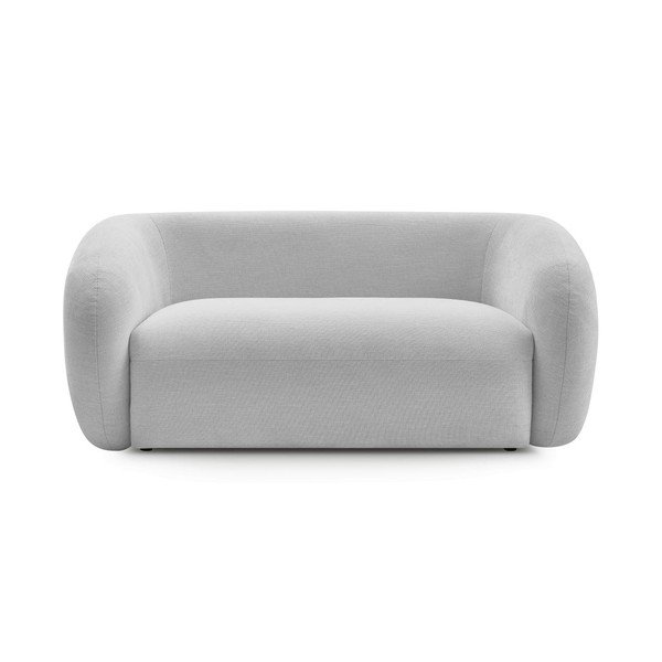 Jasnoszara sofa z tkaniny szenilowej 160 cm Celine – Bobochic Paris
