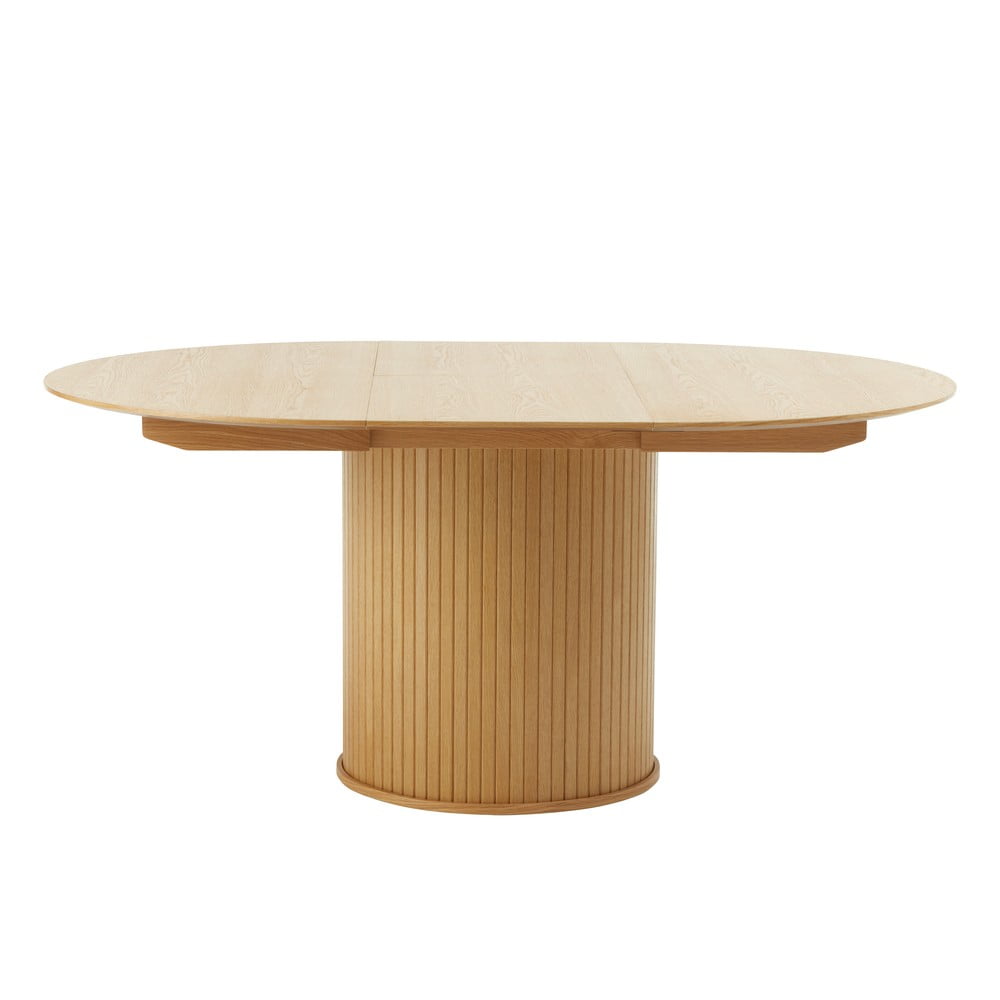 Okrągły rozkładany stół w dekorze dębu ø 120 cm Nola – Unique Furniture (zdjęcie 4)