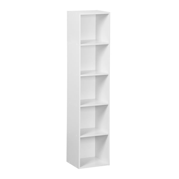 Biały regał 30x24x132 cm Cube – Casa Selección