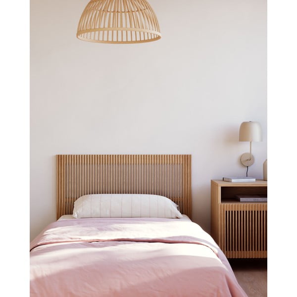 Zagłówek z litego drewna dębowego w naturalnym kolorze 105x70 cm Beyla – Kave Home-image-1