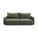 Zielona rozkładana/ze schowkiem sofa 238 cm Kalena – Makamii