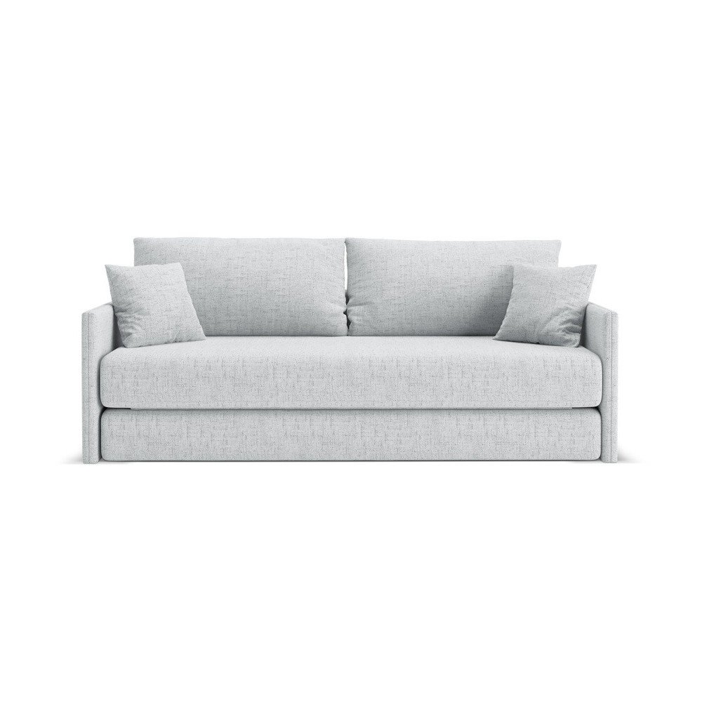 Jasnoszara rozkładana sofa z tkaniny szenilowej 209 cm Shannon – Cosmopolitan Design