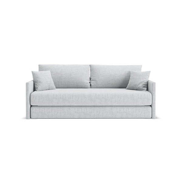 Jasnoszara rozkładana sofa z tkaniny szenilowej 209 cm Shannon – Cosmopolitan Design