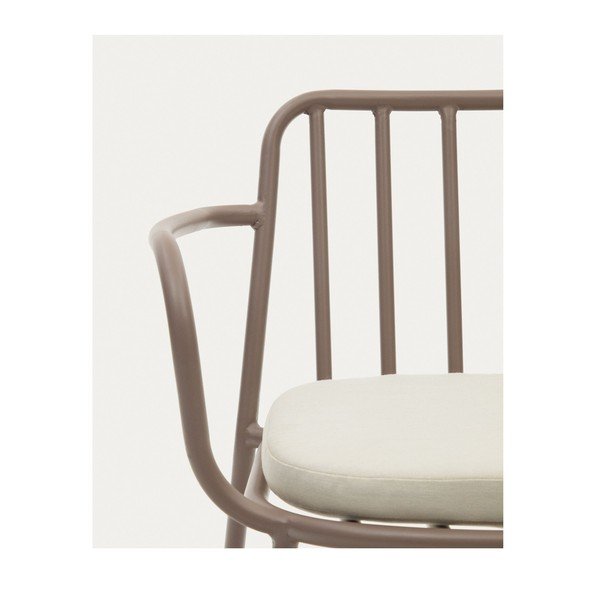 Fioletowe metalowe krzesła ogrodowe zestaw 4 szt. Bramant – Kave Home-image-3