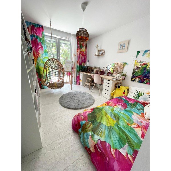 Pościel jednoosobowa z satyny bawełnianej 140x200 cm Vibrant Colours – Butter Kings-image-1