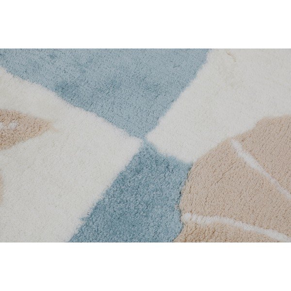 Jasnoniebiesko-kremowe dywaniki łazienkowe zestaw 3 szt. 100x60 cm – Foutastic-image-4