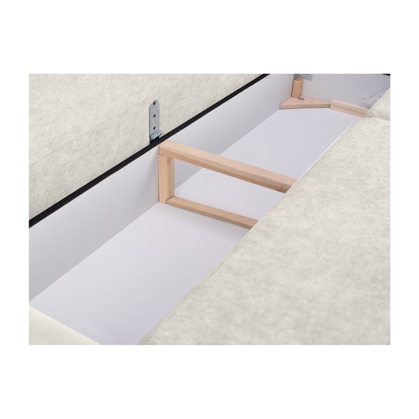 3-osobowa sofa rozkładana ze schowkiem w kolorze srebrnym Cosmopolitan design Amsterdam-image-4