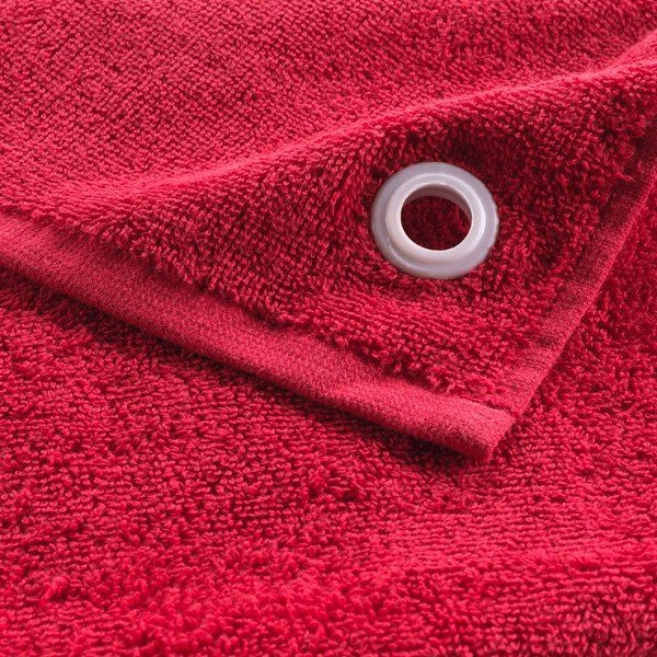 Czerwony bawełniany ręcznik frotte 50x50 cm Cuistot – douceur d'intérieur-image-2