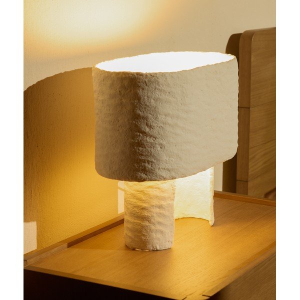 Biała lampa stołowa (wysokość 37,5 cm) Bedala – Kave Home-image-2